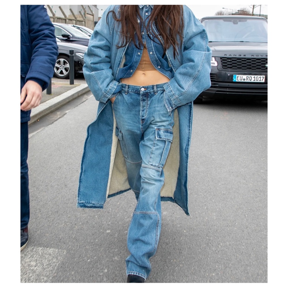 FROM PARIS TRENDY CARGO STYLE JEANS